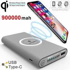 Xiaomi wireless power bank 10000 mah qi fast wireless charger usb type c mi powerbank portable charging power bank for phone. Qi Wireless Charger Mobile Power Bank 900000mah Fast Charging Usb External Battery Portable Charger For Iphone X 8 8 Plus Samsung Galaxy S6 7 8 9 Ipad Tablet And More Wish