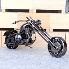 Mettle Motorcycle Metal Model Statue Home And Office Ornament Arte Em Metal Roda De Ferro Arte E Decoracao