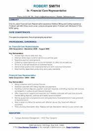 The nature of the position varies by the organization. Financial Care Representative Resume Samples Qwikresume