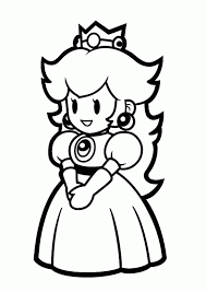 Printable luigi coloring pages for kids cool2bkids. Princess Peach And Daisy Coloring Pages Peach Mario Bros Mario Bros Party Mario And Princess Peach