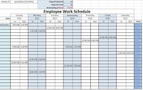 Work Schedule Templates Free Downloads Download Links