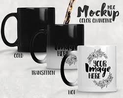 Dye Sublimation 11oz Color Changing Magic Mug Mockup Add Etsy Mugs Mug Template Mockup Free Psd