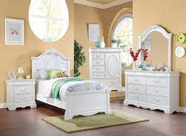 Further customize your bedroom with nightstands and chests to make a complete set. Acme 30240t 4 Pc Estrella White Finish Wood Twin Bedroom Set Decorative Carving