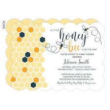 Totally fine to have baby's name on there too, but below yours. Mom To Bee Baby Shower Party Invitation Party Gifts