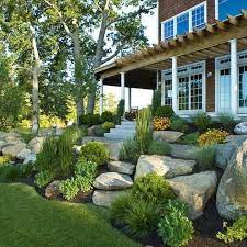 We specialize in landscaping materials. 15 Beautiful Front Yard Patio Designs Ideas Lmolnar Large Yard Landscaping Front Yard Landscaping Design Front Yard Rock Garden