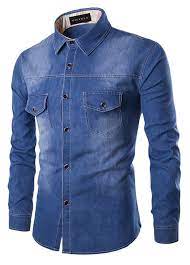 amazon com sawadikaa masculina casual vintag denim trabalho camisa de abotoar manga camisa jeans masculina camisa social masculina estilos casuais masculinos
