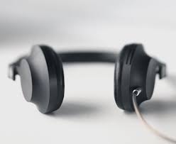 Black White Headphones Clean Minimal Industrial Design Fresh Modern Cool Music Sound Life Express Headphones Design Headphones Black Headphones
