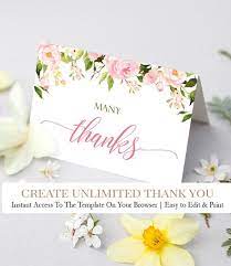 Baby Girl Thank Yous Girl Baby Shower Thank You Card Etsy Baby Shower Thank You Cards Thank You Cards Printable Thank You Cards