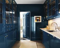 How To Choose A Paint Finish Benjamin Moore In 2020 High Gloss Kitchen Cabinets Blue Kitchen Paint Kitchen Design Color