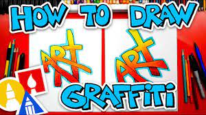 How To Draw The Word Art (Simple Graffiti Style) + Challenge Time - Youtube