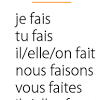 Conjugaison du verbe anglais to eat au masculin. 3