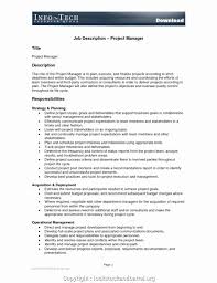Project Management Job Description Resume New Create Project Manager Roles And Responsibili In 2020 Project Manager Resume Job Resume Template Job Description Template