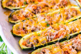 Everyone will ask for seconds! Stuffed Zucchini Boats With Sausage Tastes Of Lizzy T