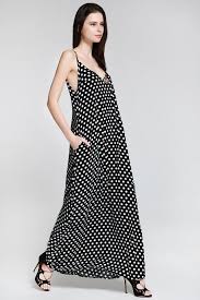 Black And White Polka Dot Maxi Dress Polka Dot Maxi Slip Dress Black With Images White Maxi Dresses Online Maxi Dress With Sleeves Black White Maxi Dress