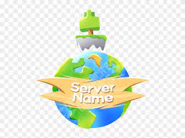 You can lead a full and happy minecraft life just building by yourself or sticking to local multiplayer, but the size and variety of hosted remote minecraft servers is pretty staggering and they offer all manner of new experiences. Skyblock Planet Server Logo Template Banner Server Minecraft Template Free Transparent Png Clipart Images Download