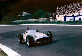 Juan Manuel Fangio Mercedes Benz W196 Spa Francorchamps June 5 1955 Belgian Grand Prix Motorsport Image