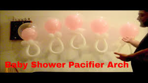 From striped mylar balloons and pink latex balloons to nautical themed latex balloons and striped mylar balloons, find everything you need to create beautiful baby shower decorations. Easy Baby Shower Balloon Arch Decoration Diy No Helium Required Youtube