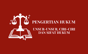 Menurut sri soedewi masjhoen sofwan, mengemukakan bahwa hukum jaminan yaitu: Pengertian Hukum Unsur Unsur Ciri Ciri Sifat Hukum