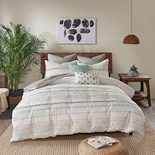 Madison park donovan 7 pieces king comforter set is available in the color navy, green, and red. Gray Farmhouse Stripe 3 Pc King Comforter Set Kirklands