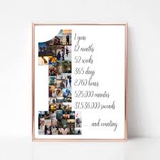 One year dating is usually a big deal for two hearts in love. Custom First Anniversary Collage Gift 1 Year Anniversary Gift Etsy Dating Anniversary Gifts 1 Year Anniversary Gifts Boyfriend Anniversary Gifts
