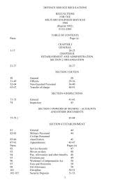(7 cfr 319.321, 322, and. Defence Service Regulations Military Engineer Services