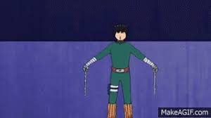 Rock Lee Weights Gif Rocklee Weights Unleash Discover Share Gifs Rock Lee Gif Lee Vs Gaara