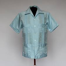 Officiant Shirt 70 S Mens Guayabera Shirt Embroidered By Centerstagevintage 36 00 Guayabera Shirt Mens Guayabera Shirts 70s Mens