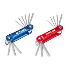 This great set of hex keys allows you to handle a variety of hex fasteners in assembly, industrial or automotive jobs. Workpro 17 Piece Folding Hex Key Set Sae Metric Aluminum Cover Blue And Red Talkingbread Co Il