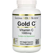 California Gold Nutrition Gold C فيتامين جـ 1000 ملجم 240 كبسولة نباتية Vitamin C Benefits Veggie Capsule Nutrition