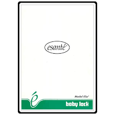 Instruction Manual Babylock Ese2 Esante Sewing Parts Online