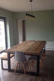 Reclaimed Industrial Chic 10 12 Seater Dining Table Bar Cafe Restaurant Furniture Steel Solid Wood Metal Made To Measure 473 Metal Dining Table 12 Seater Dining Table Restaurant Furniture