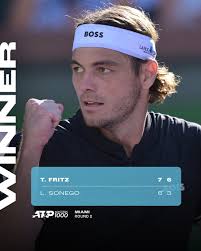 Semifinals (Taylor's Version) Taylor Fritz fights for his final four spot  after defeating Berrettini in 7-5, 6(7)-7, 7-5. @MiamiOpen 🇺🇸🌴🐬 @atptour