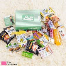 Low Kalz Snacks Healthy Snack Subscription The Pink Envelope Healthy Snacks Subscription Snack Subscription Box Snacks