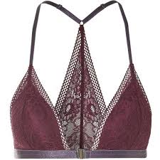 Topshop Padded Lace Triangle Bra 22 Liked On Polyvore Featuring Intimates Bras Plum Padded Racerbac With Images Triangle Lace Bra Padded Lace Bralette Triangle Bra