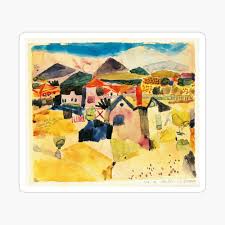 His highly individual style was influenced by movements in art that included expressionism, cubism, and surrealism. Paul Klee View Of Saint Germain Watercolor Landscape Poster By Gascondi Redbubble
