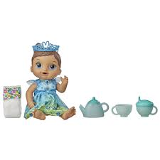 Baby Alive Tea N Sparkles Doll Color Changing Tea Set Brown Hair Drinks Wets Walmart Com