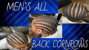 It's easy to maintain and gives an exotic look. How To Men S Straight All Back Cornrow Braids On 4c Natural Hair Youtube