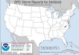 It says several homes have significant roof damage. Spc Severe Weather Event Review For Sunday April 26 2020