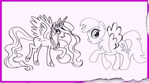 How to draw a pony step by step tutorials easy drawing for kidslearning how to draw a pony is very simple!in very little time, through a little repetition. How To Draw My Little Pony Characters Easy Drawing Tutorials For Kids Youtube