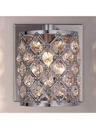 John Lewis Partners Gigi Crystal Wall Light Wall Lights Crystal Wall Lighting Crystal Wall