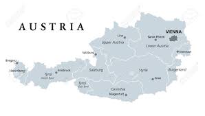 The country has nine federated states, called bundesländer: Austria Gray Colored Political Map With The Capital Vienna Royalty Free Cliparts Vectors And Stock Illustration Image 142407965