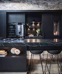 Documenting Inspiration Black Design Inspiration Interiordesign Decorating Blackinteriors Homed Interior Design Kitchen Kitchen Interior Interior Design