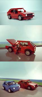 Lego Brick Build Volkswagen Golf Mk1 A Car With Shapes And Lines That Are As Timeless As The Lego Bricks Themselves The Model Is At 1 24 Scale With Functional Doors Hood And