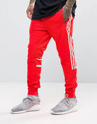 Black And Red Adidas Joggers Love This From Asos Track Suit Men Adidas Originals Adidas Skateboarding