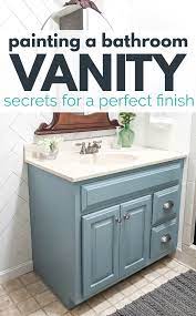 Mar 27, 2021 · along with painting both sides of your vanity doors and drawers, remember to paint the frame of your bathroom vanity too. How To Paint A Bathroom Vanity Secrets For A Perfect Finish Lovely Etc