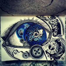 Pin By Sharon S Artist Diy Enthu On My Colored Drawings And Doodles Mechanical Art Eye Art Art Inspiration