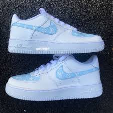 Baby Blue Louis Vuitton Air Force 1 Babykidclothesandideas Baby Blue Louis Vuitton Air Force 1 Baby In 2020 Nike Air Shoes Louis Vuitton Shoes Jordan Shoes Girls