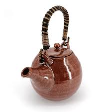 Check spelling or type a new query. Japanese Round Ceramic Teapot With Bamboo Handle And Filter Brown Gin Ganryo