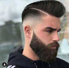 Skin Fade Beard Side Part Haircut Beard Haircut Cool Hairstyles For Men
