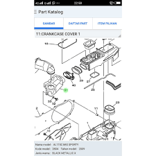 Katalog suku cadang motor honda sport. Cover Cvt Depan Mip Sporty Mio Smile Asli Ygp Shopee Indonesia